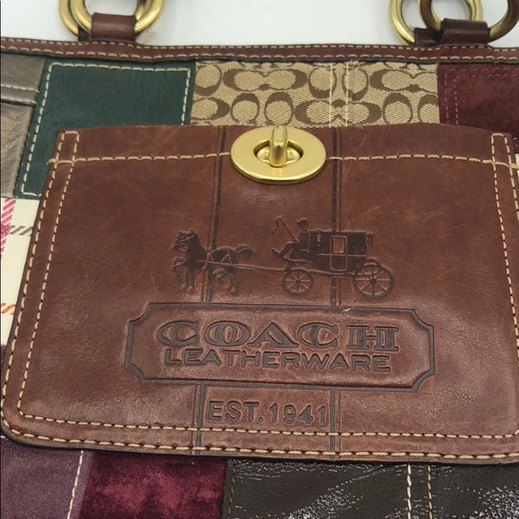 Handbags - Coach Signature Patchwork Tote H0773-11358